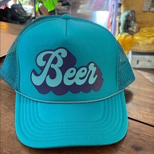 Beer vintage retro style foamy trucker cord cap